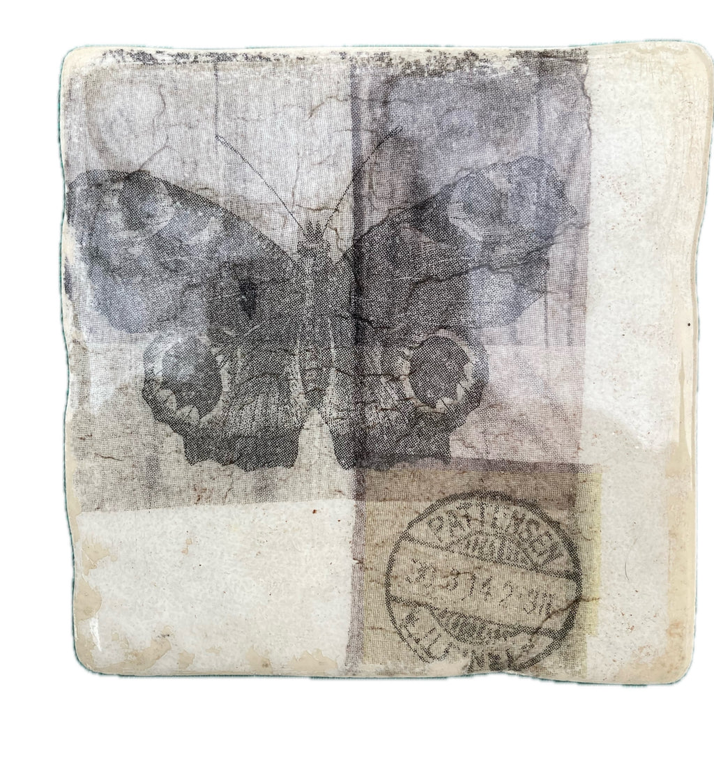 Podkładki ceramiczne utrwalone żywicą - decoupage image 0