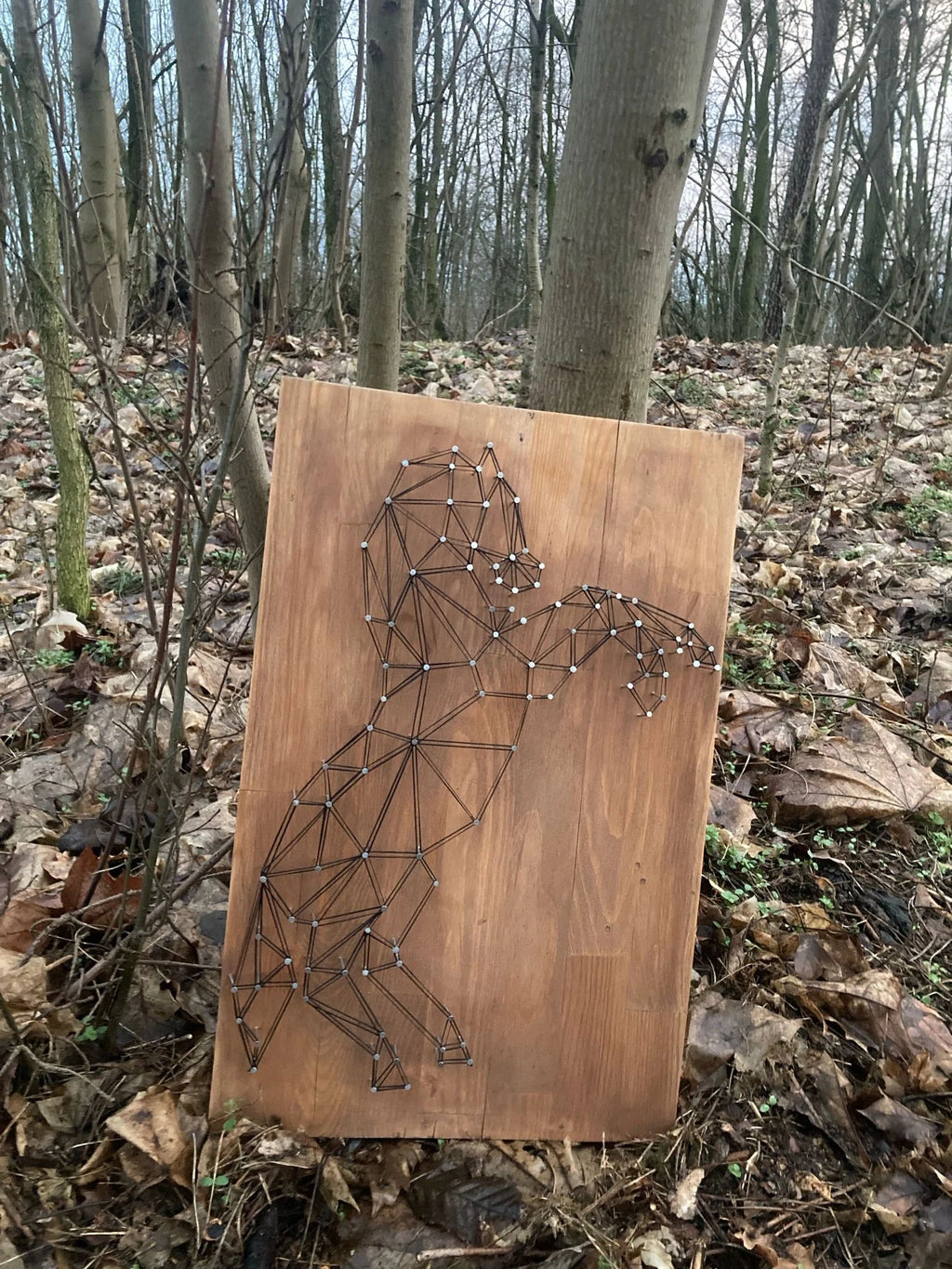 Koń - Obraz String Art image 1