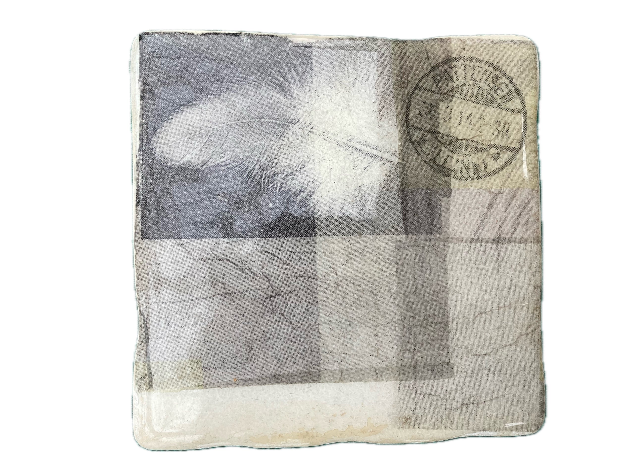 Podkładki ceramiczne utrwalone żywicą - decoupage image 0