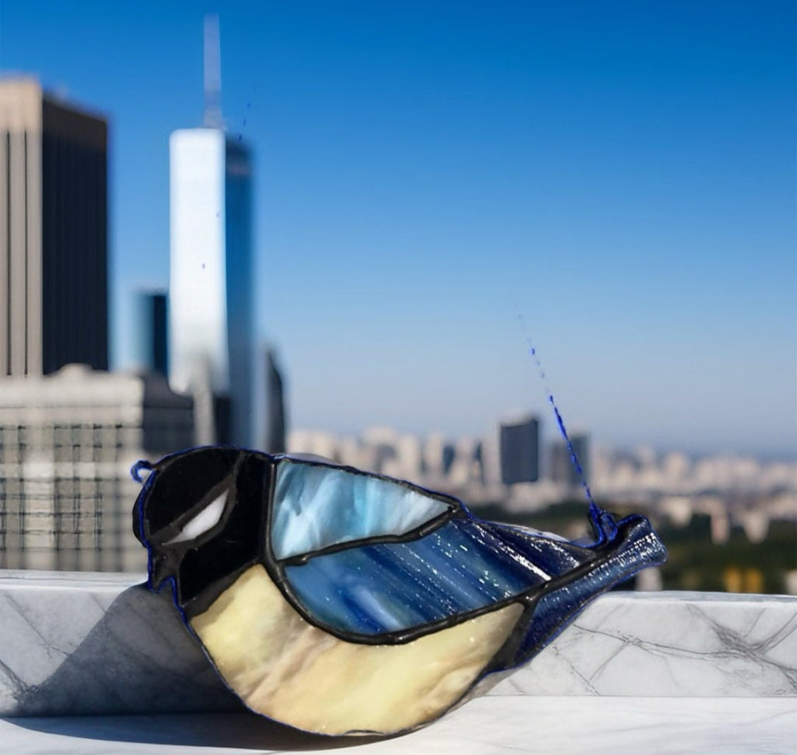 Sikorka Modra - witraż image 0