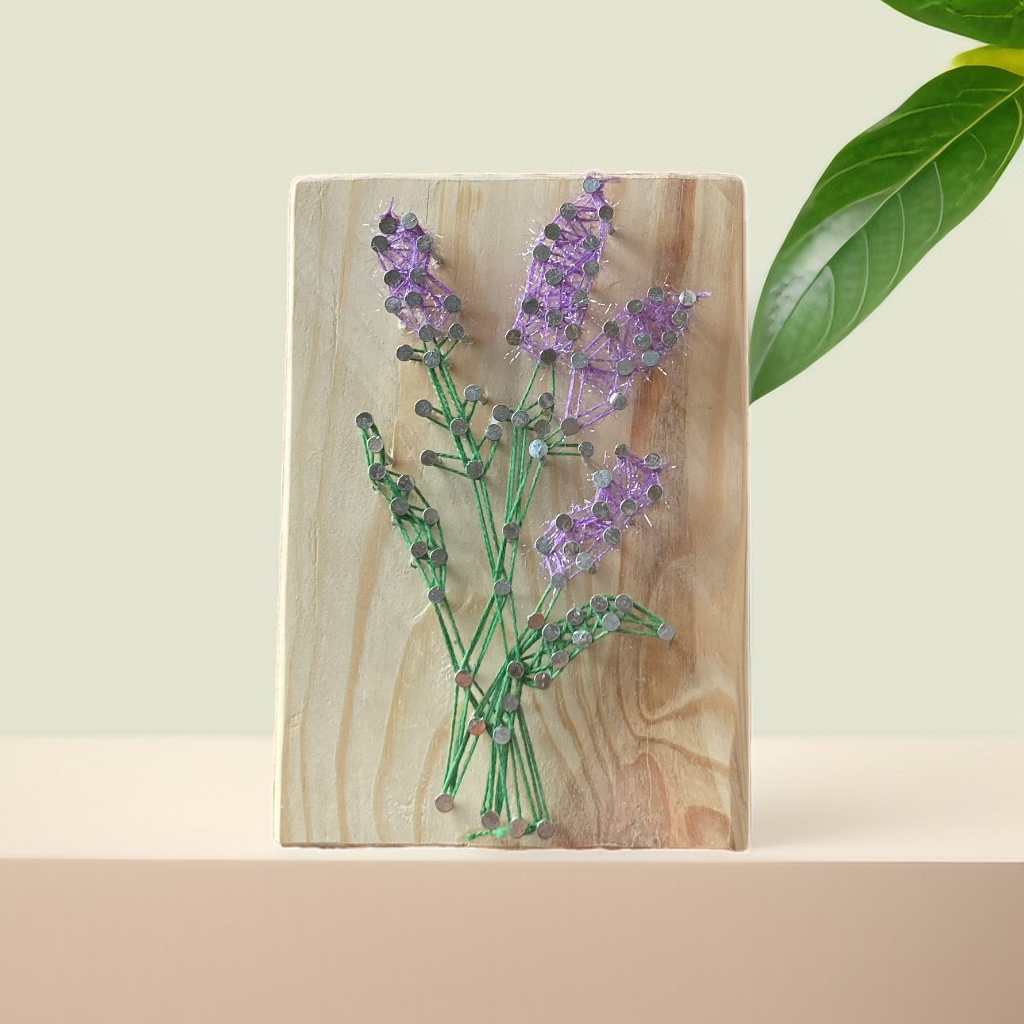 Lawenda - obraz string art image 0