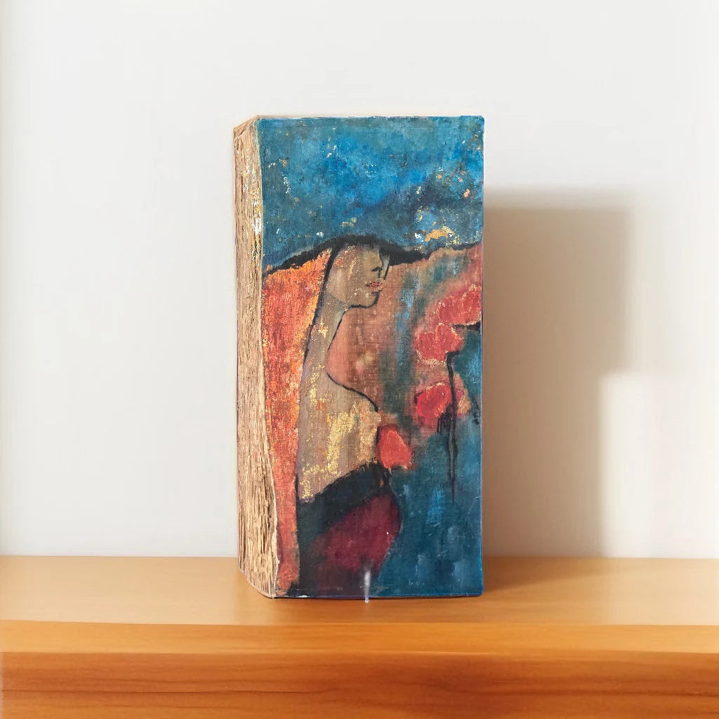 Obraz ręcznie malowany na desce image 0